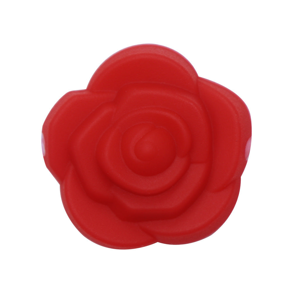 Wholesale 20PCS Rosette Silicone Beads DIY Loose Beads